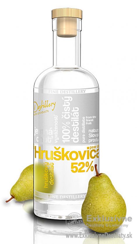 Fine Destillery Hruškovica exclusive 52% 0,5 l