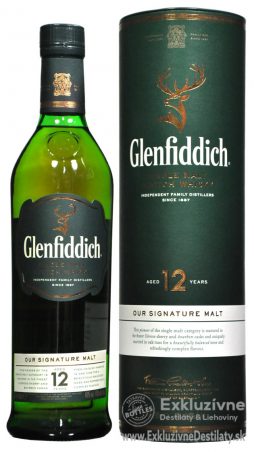 Glenfiddich 12 yo 40% 0,7 l ( fľaša v tube )