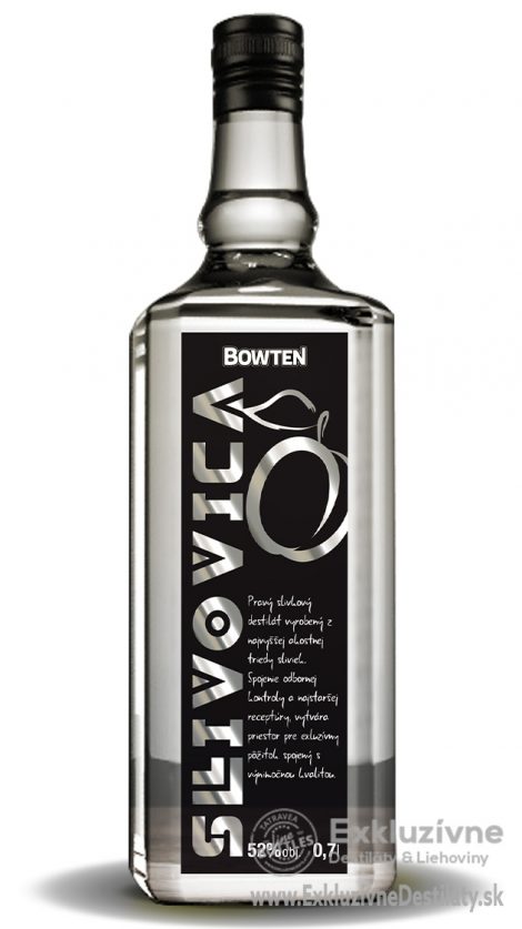 Bowten Slivovica 52% 0,7 l ( čistá fľaša )