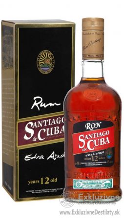 Santiago de Cuba Extra Anejo 12yo 40% 0,7 l ( fľaša v krabici )