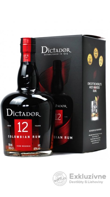 Dictador 12yo 40% 0,7 l ( fľaša v krabici )