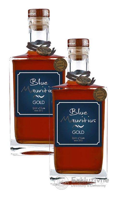 Blue Mauritius Gold 40% 0,7 l set 2 fľaše