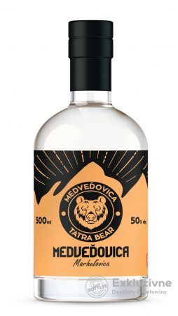 Medveďovica Marhuľovica 0,5 l 50% ( čistá fľaša )